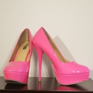 *Sold* Charlotte Russe | Hot Pink Platform Heels